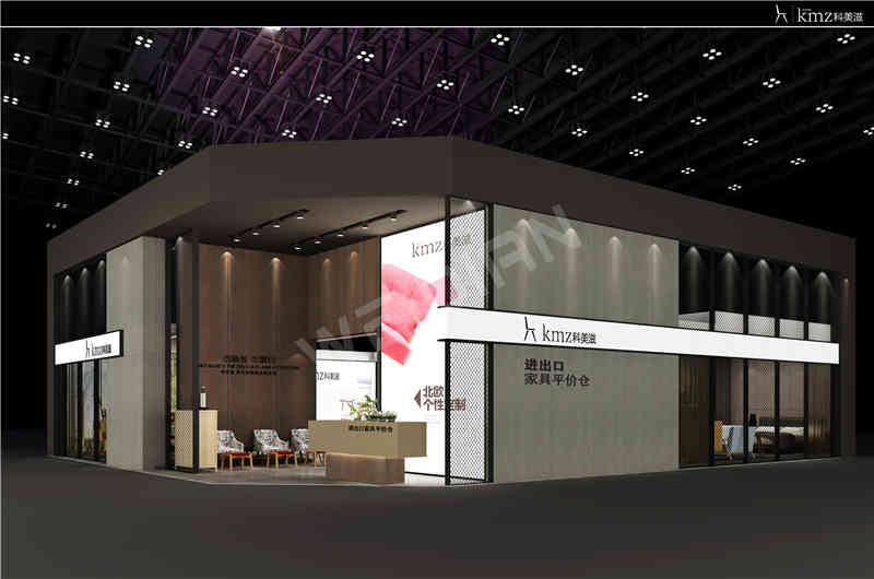 廣州展覽裝飾設計公司助力科美滋廣州國際家具展覽會Ciff展覽、展臺設計搭建