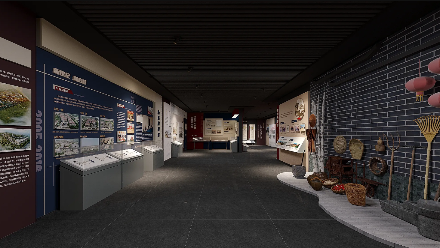 廣東振興鄉村展館設計、廣東振興鄉村村史館設計、廣東振興鄉村文化館、廣東民俗文化館設計（三）